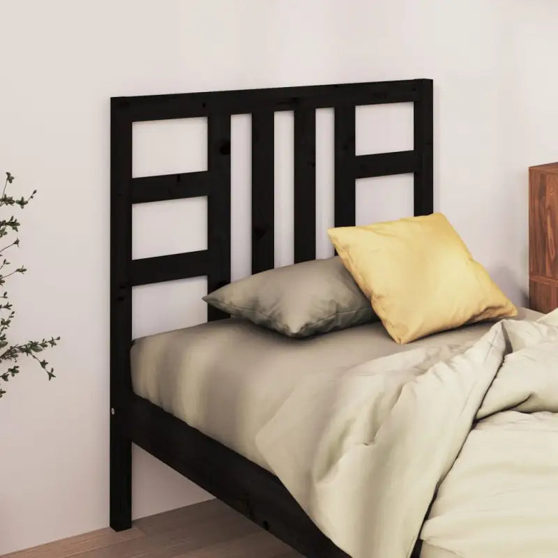 Trendy massief grenenhout hoofdbord voor elke slaapkamer stijl - Zwart / 96 x 100 cm / 1 - Hoofdborden en voetborden
