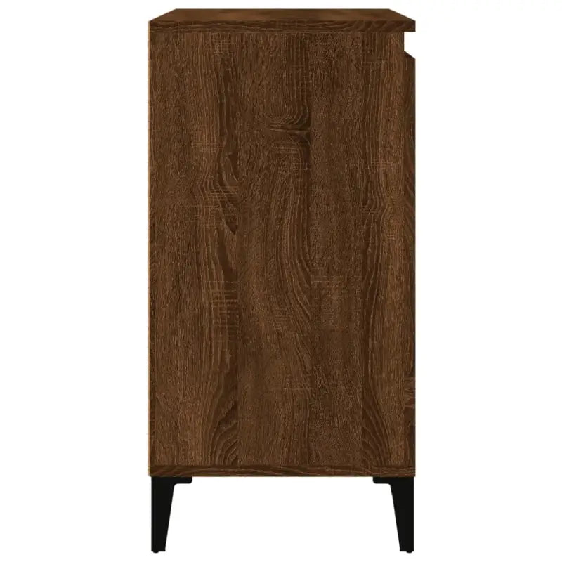 Trendy nachtkastje met metalen poten van bewerkt hout en gemakkelijk schoon te maken - Nachtkastjes