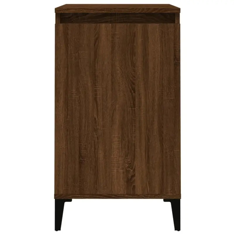 Trendy nachtkastje met metalen poten van bewerkt hout en gemakkelijk schoon te maken - Nachtkastjes