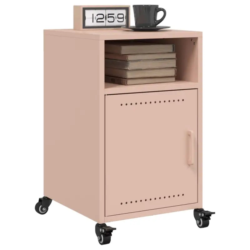 Trendy nachtkastje met stabiel frame van koudgewalst staal - Roze / 2 - Nachtkastjes