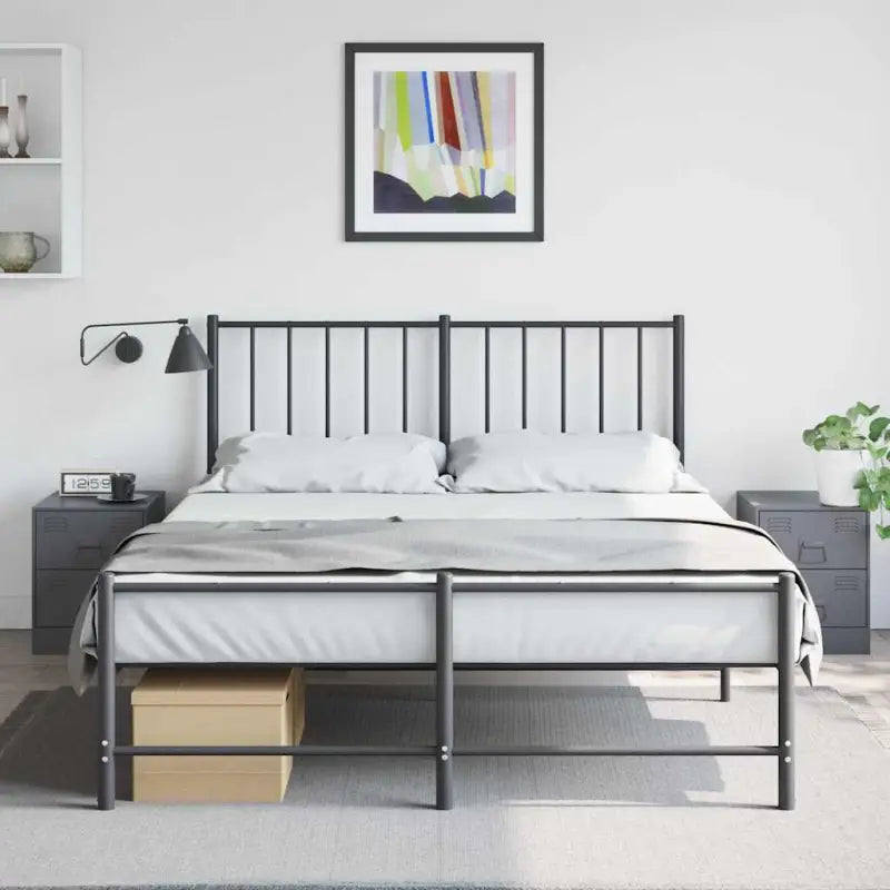 Trendy nachtkastje van duurzaam staal voor woon- en slaapkamer - Antraciet / 2 - Nachtkastjes