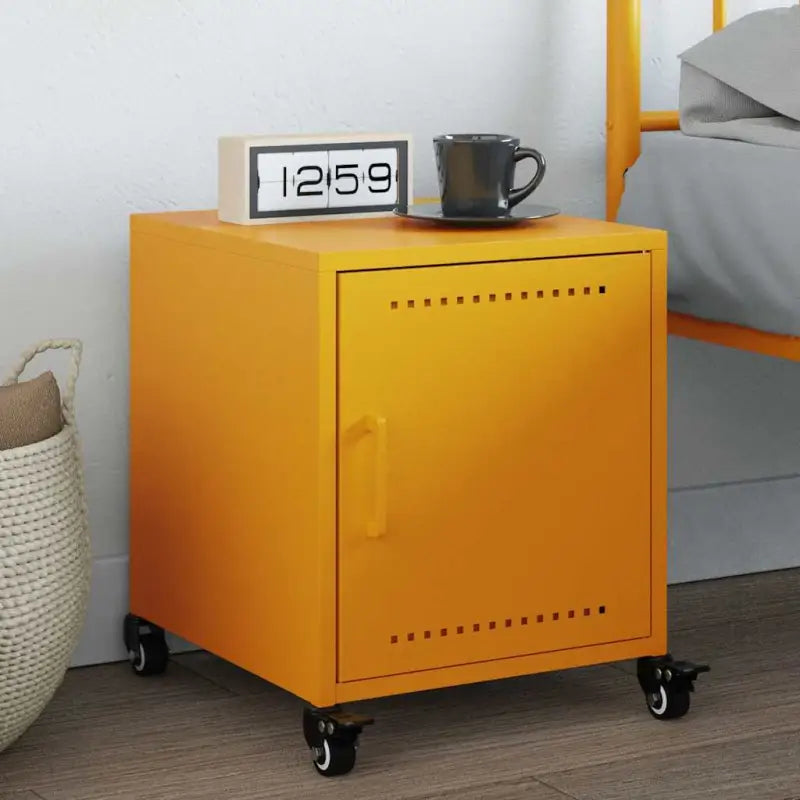 Trendy nachtkastjes met stabiel koudgewalst staal frame - Geel / 1 - Nachtkastjes