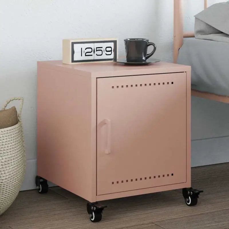 Trendy nachtkastjes met stabiel koudgewalst staal frame - Roze / 1 - Nachtkastjes
