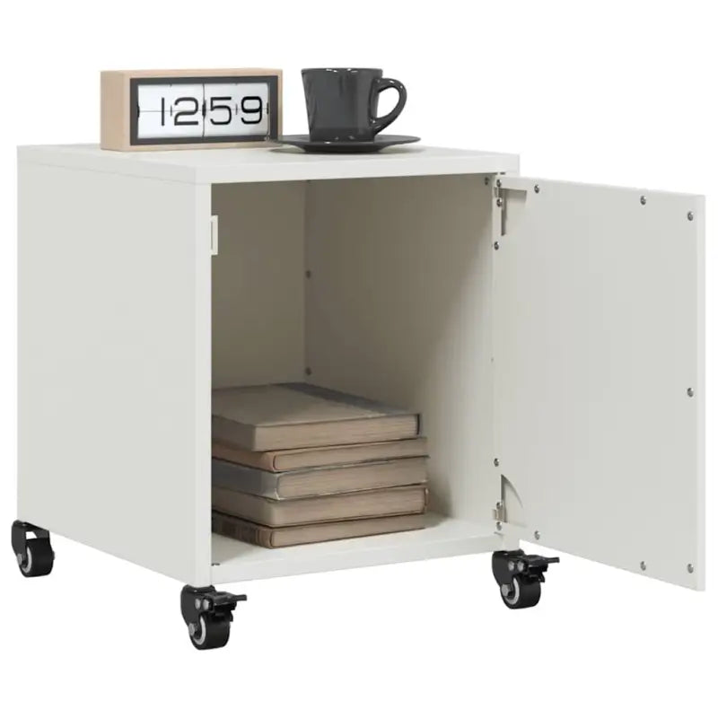 Trendy nachtkastjes met stabiel koudgewalst staal frame - Wit / 2 - Nachtkastjes