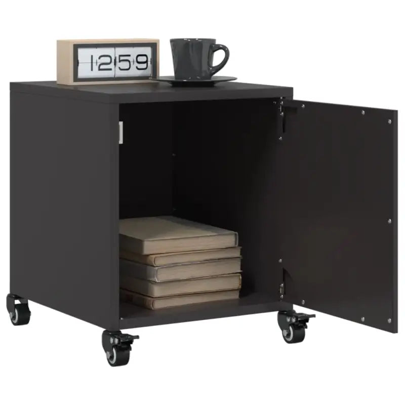 Trendy nachtkastjes met stabiel koudgewalst staal frame - Zwart / 2 - Nachtkastjes