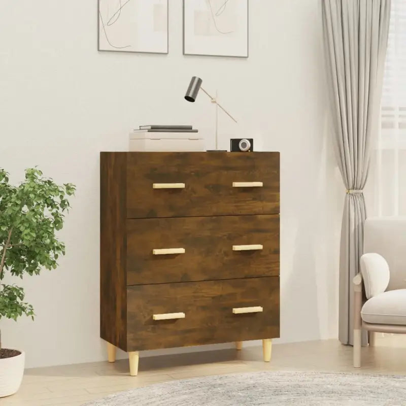Trendy ontwerp dressoir met bewerkt hout en gemakkelijk schoon te maken - Gerookt eiken / 1 - Dressoirs & buffetkasten