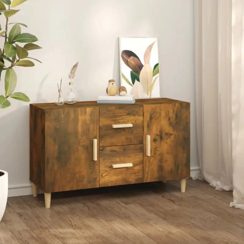 Trendy ontwerp dressoir van bewerkt hout gemakkelijk schoon en stabiel - Gerookt eiken / 1 - Dressoirs & buffetkasten