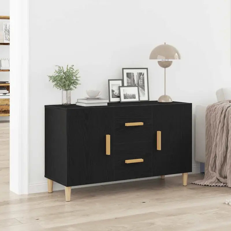 Trendy ontwerp dressoir van bewerkt hout gemakkelijk schoon en stabiel - Zwart eiken / 1 - Dressoirs & buffetkasten