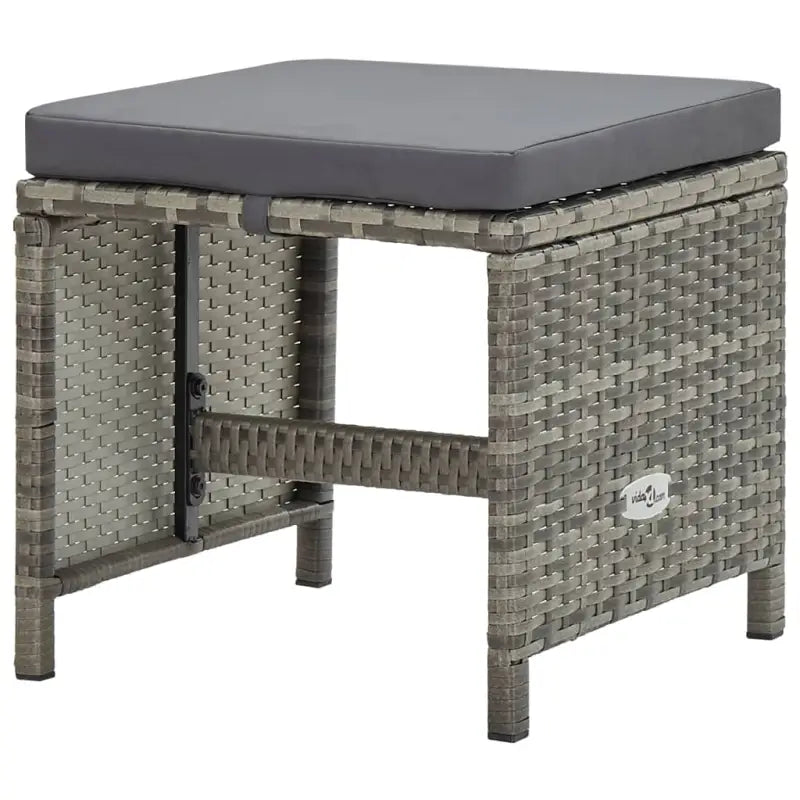 Trendy Rattan Tuinset met Glazen Tafelblad en Inclusief Kussens - Tuinsets