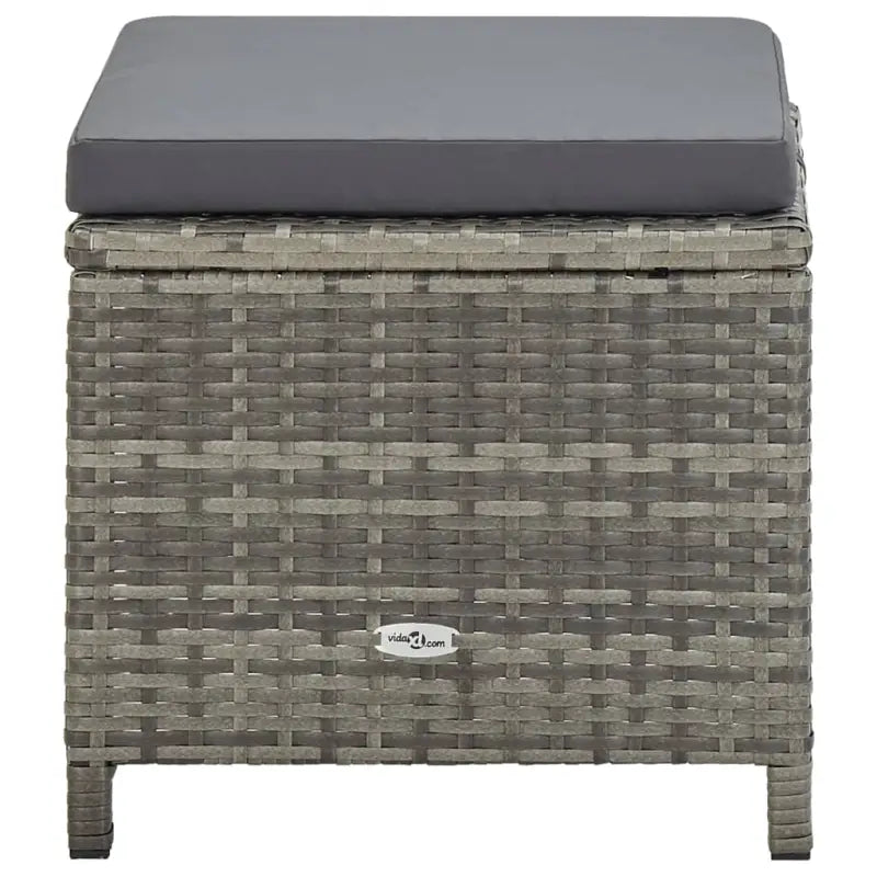 Trendy Rattan Tuinset met Glazen Tafelblad en Inclusief Kussens - Tuinsets