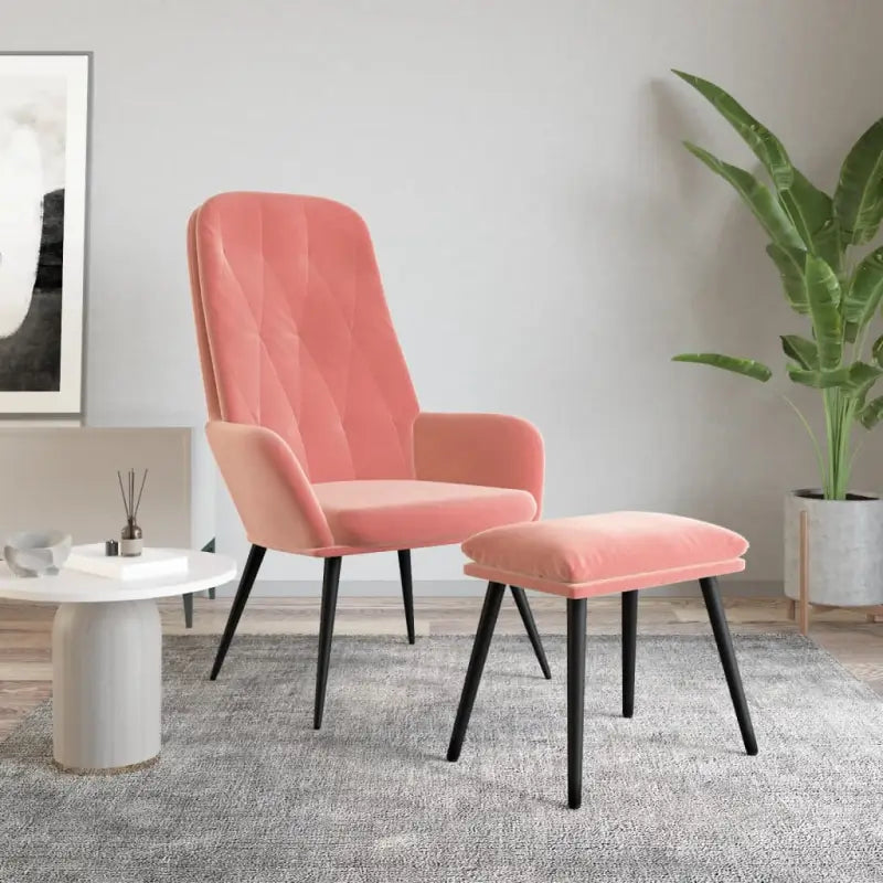 Trendy relaxstoel voor werk en ontspanning - Roze / 1 / Met voetensteun - Fauteuils & Relaxfauteuils