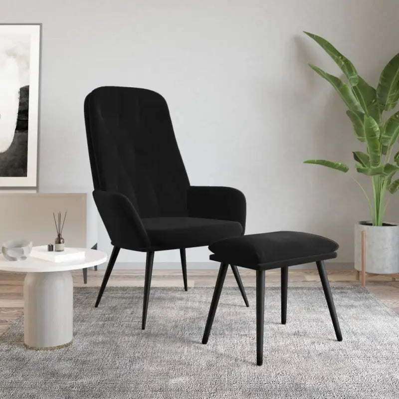 Trendy relaxstoel voor werk en ontspanning - Zwart / 1 / Met voetensteun - Fauteuils & Relaxfauteuils