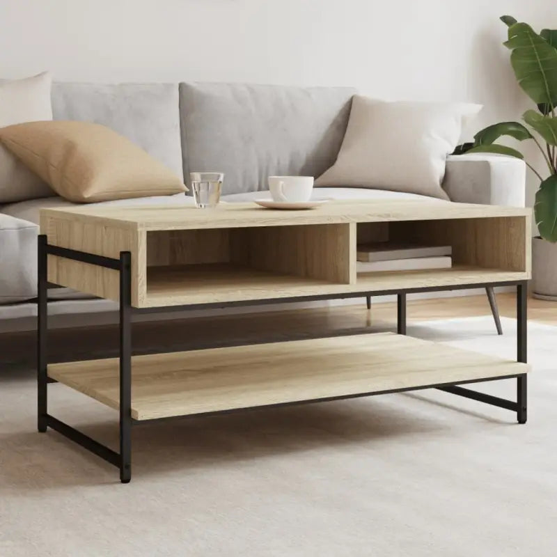 Trendy salontafel van bewerkt hout voor binnen handbereik - Sonoma eiken / 1 - Salontafels