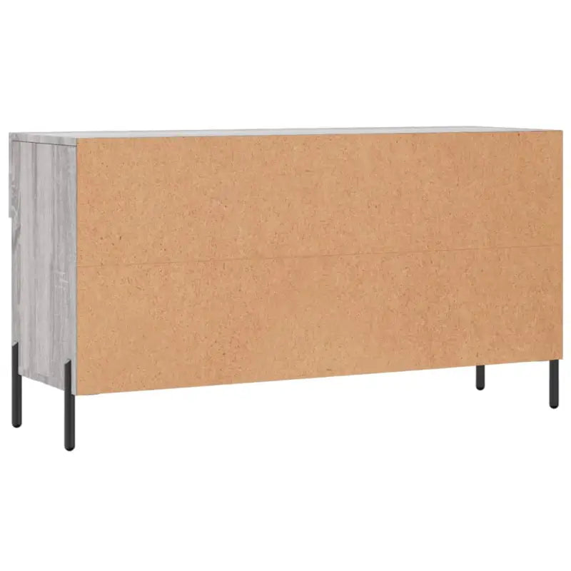 Trendy schoenenrek met ijzeren poten in grijs sonoma van bewerkt hout - Grijs sonoma / 1 - Schoenenrekken