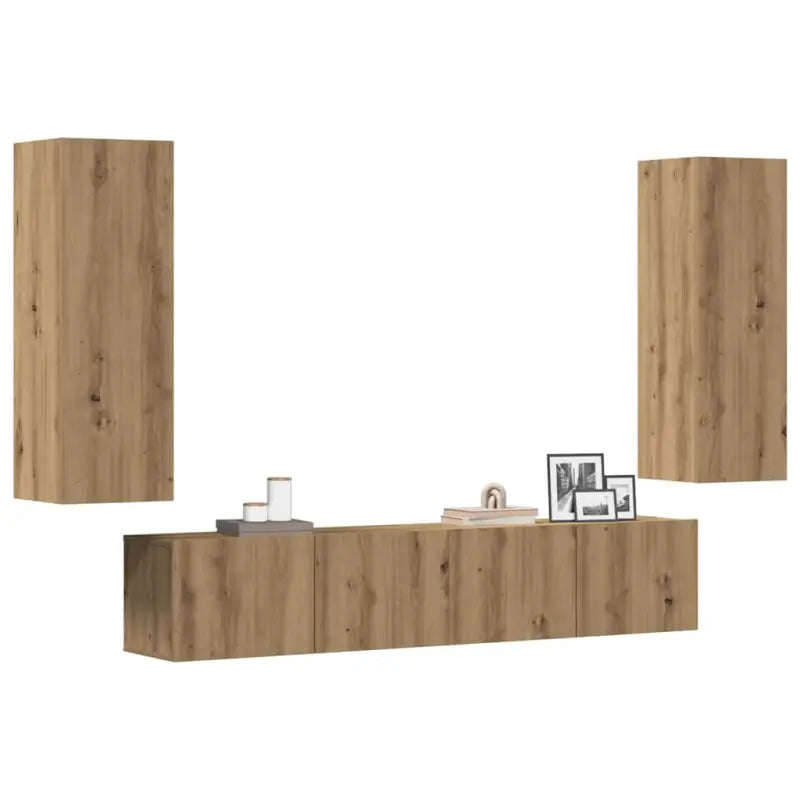Trendy Televisiekast met muurbevestiging voor een tijdloze uitstraling - artisanaal eikenkleurig / 1 / 160 cm