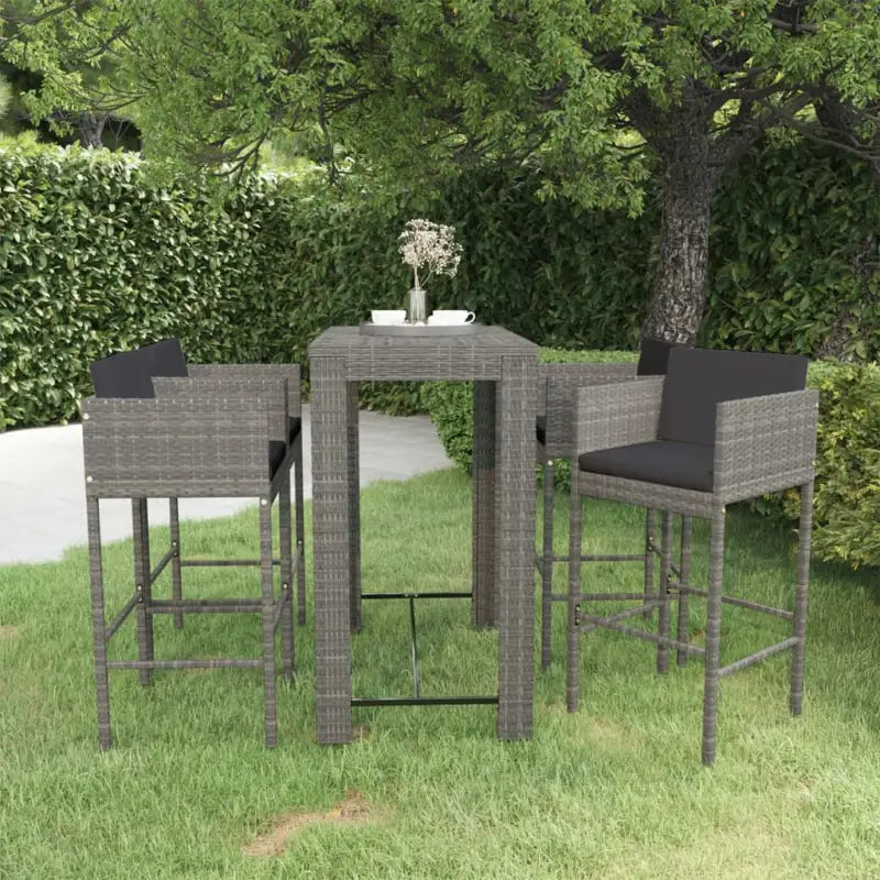 Trendy tuinbarset van waterbestendig PE-rattan voor dagelijks gebruik - Tuinsets