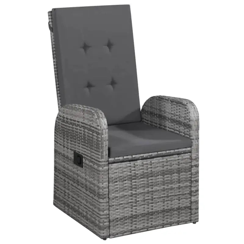 Trendy tuinmeubelset met verstelbare rugleuningen en stoelen gemakkelijk - Grijs - Tuinsets