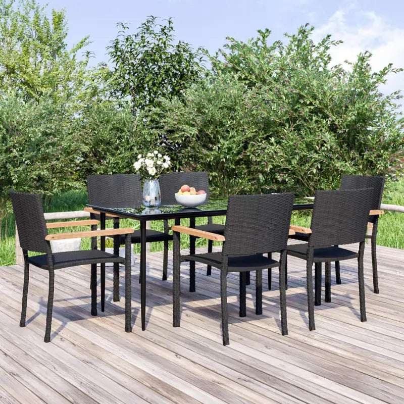 Trendy tuinmeubelset voor buiten dineren en ontspanning - 160 cm tafellengte - Tuinsets