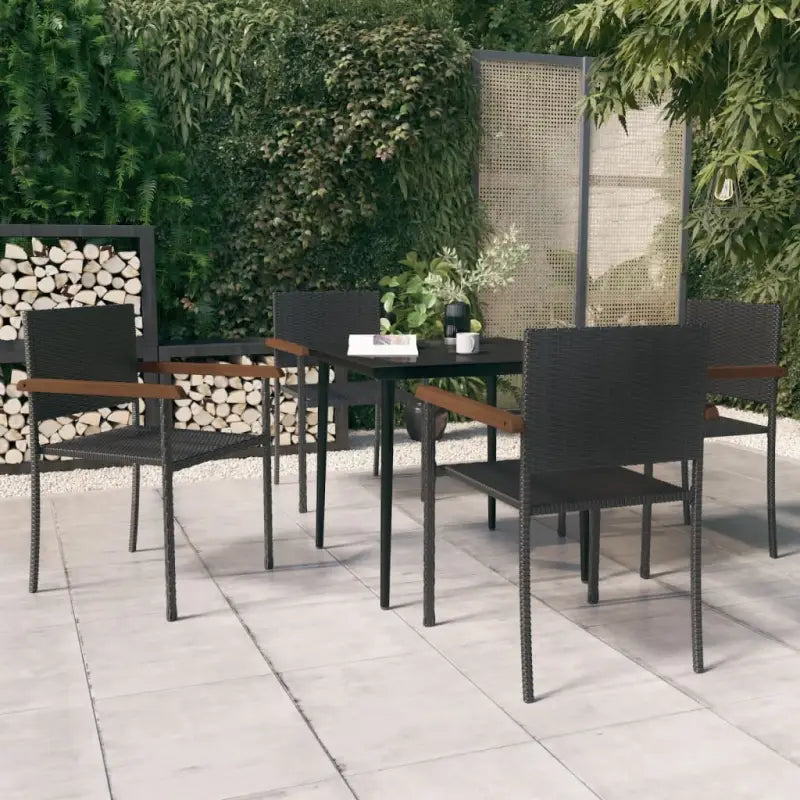 Trendy tuinmeubelset voor buiten dineren en ontspanning - 80 cm tafellengte - Tuinsets