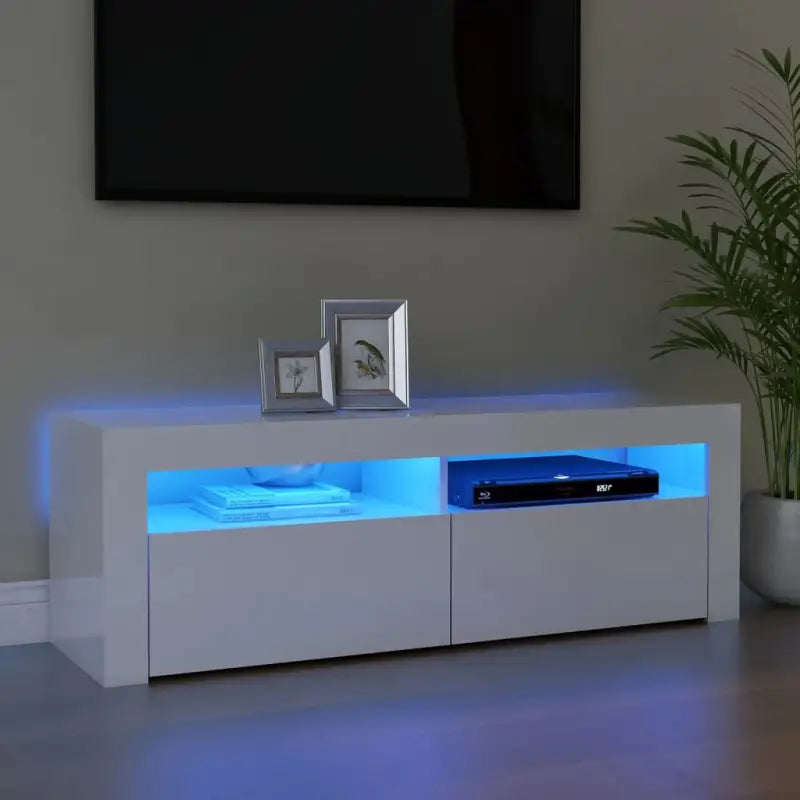 Trendy tv-meubel met rgb led-verlichting en stevige constructie - Hoogglans wit / 1 - Tv-meubels