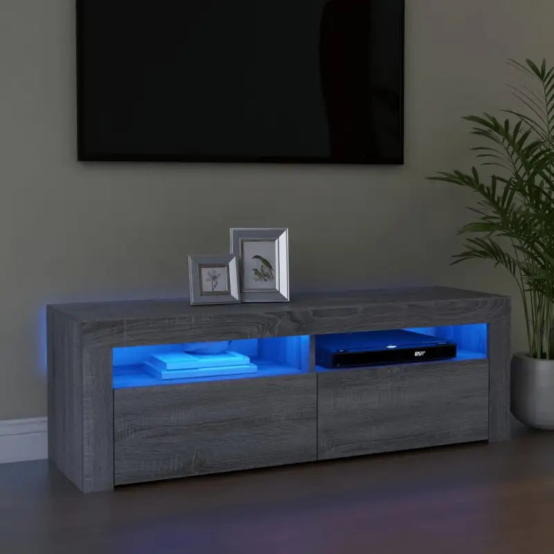 Trendy tv-meubel met rgb led-verlichting en stevige constructie - Grijs sonoma / 1 - Tv-meubels
