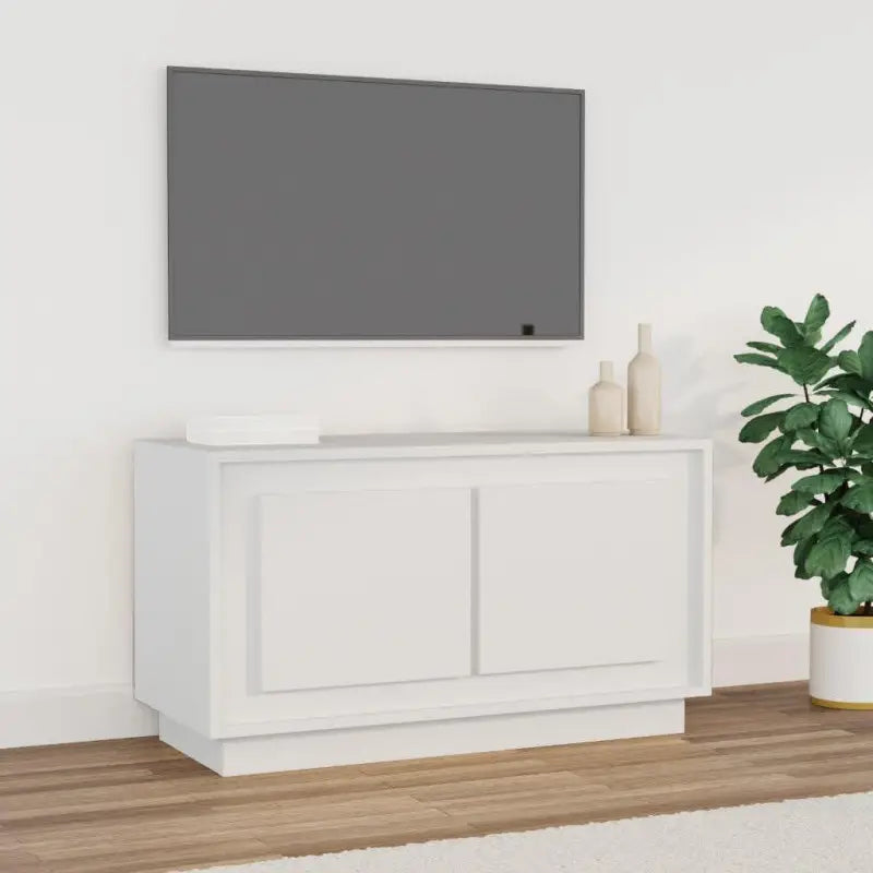 Trendy Tv-meubel van bewerkt hout met stabiel en vochtbestendig ontwerp - Wit / 1 - Tv-meubels