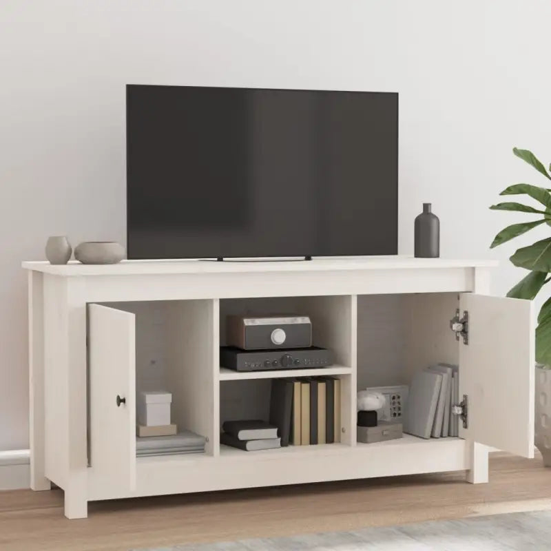Trendy tv-meubel van massief grenenhout voor een stijlvolle woonkamer - Tv-meubels