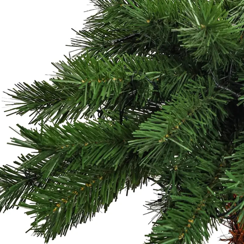 Tropische sfeer kunstpalmboom met LED’s en linnen stof voor binnen - Kerstbomen