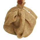 Tropische sfeer kunstpalmboom met LED’s en linnen stof voor binnen - Kerstbomen