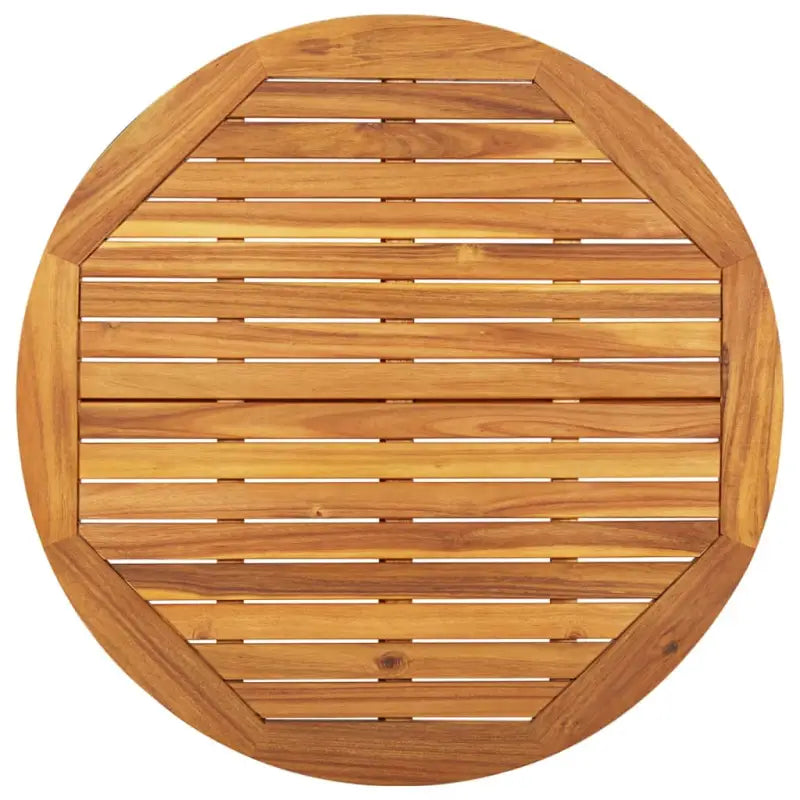 Tuimets van massief acaciahout voor tuin of terras ontspanning - Ø 85 cm Tafel - Tuinsets