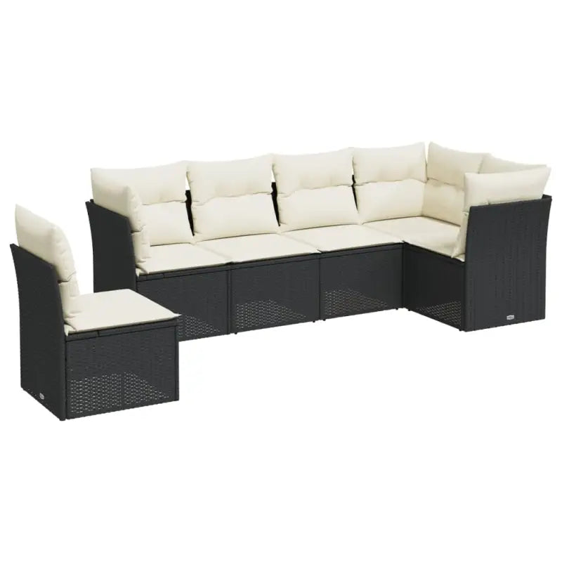 Tuinbank met poly rattan en gepoedercoat staal voor comfortabele zitervaring - Tuinsets