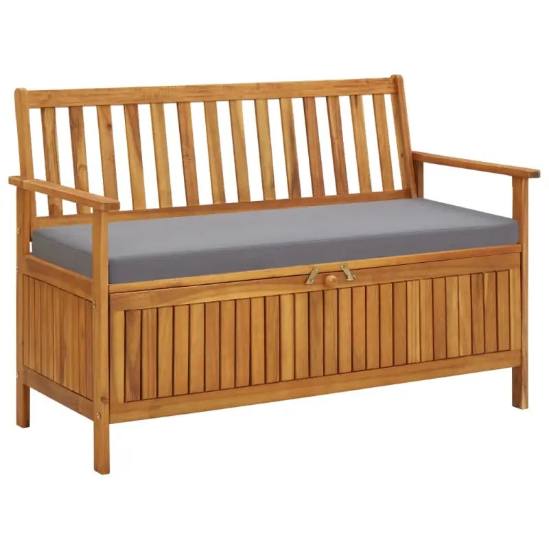Tuinbanken van massief acaciahout met rustieke charme - Bruin en grijs / 120 x 63 x 84 cm / 1 - Tuinbanken