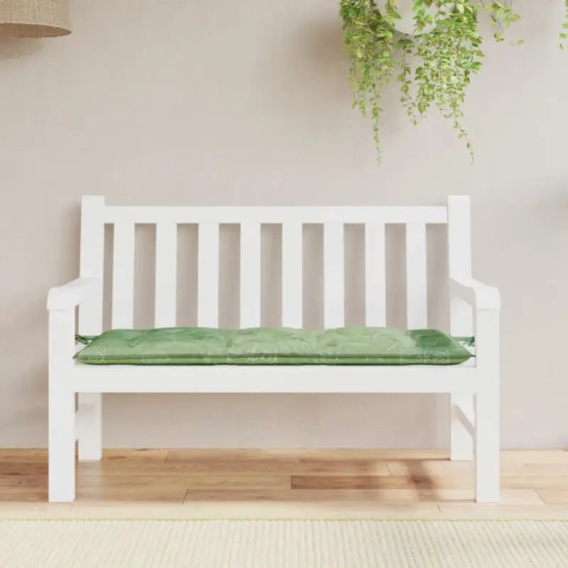 Tuinbankkussen van oxford stof voor een frisse uitstraling - Bladpatroon / 120 x 50 x 7 cm / 1 - Stoelkussens