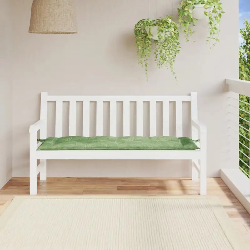 Tuinbankkussen van oxford stof voor een frisse uitstraling - Bladpatroon / 150 x 50 x 7 cm / 1 - Stoelkussens