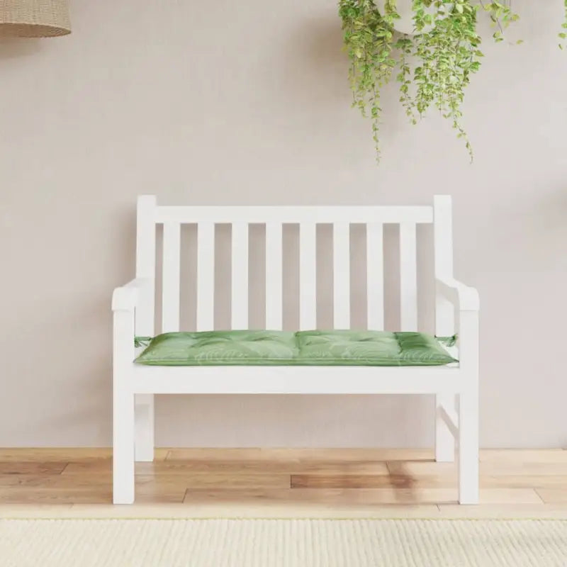 Tuinbankkussen van oxford stof voor een frisse uitstraling - Bladpatroon / 100 x 50 x 7 cm / 1 - Stoelkussens