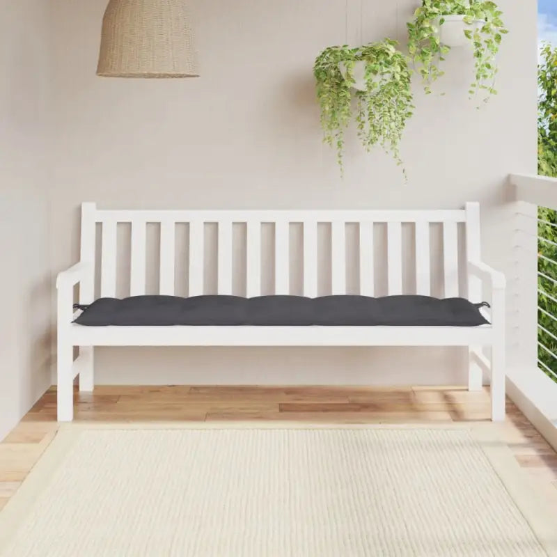 Tuinbankkussen van oxford stof voor een frisse uitstraling - Antraciet / 180 x 50 x 7 cm / 1 - Stoelkussens