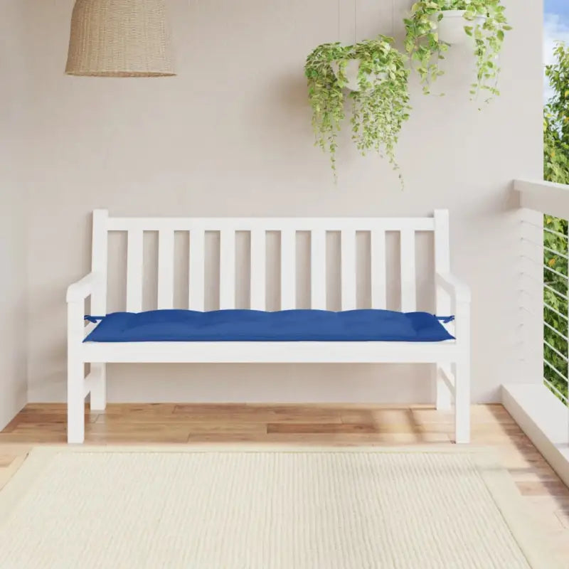 Tuinbankkussen van oxford stof voor een frisse uitstraling - Blauw / 150 x 50 x 7 cm / 1 - Stoelkussens