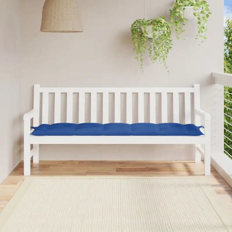 Tuinbankkussen van oxford stof voor een frisse uitstraling - Blauw / 180 x 50 x 7 cm / 1 - Stoelkussens