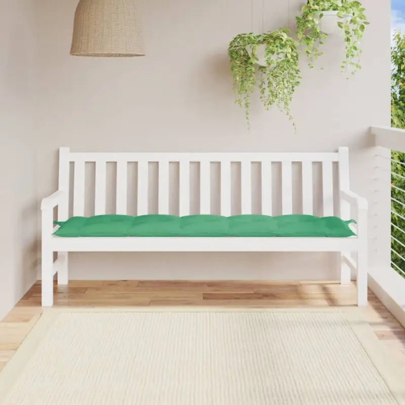 Tuinbankkussen van oxford stof voor een frisse uitstraling - Groen / 180 x 50 x 7 cm / 1 - Stoelkussens