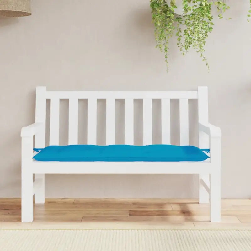 Tuinbankkussen van oxford stof voor een frisse uitstraling - lichtblauw / 120 x 50 x 7 cm / 1 - Stoelkussens
