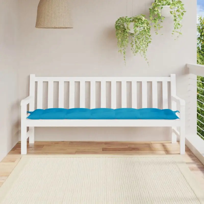 Tuinbankkussen van oxford stof voor een frisse uitstraling - lichtblauw / 180 x 50 x 7 cm / 1 - Stoelkussens