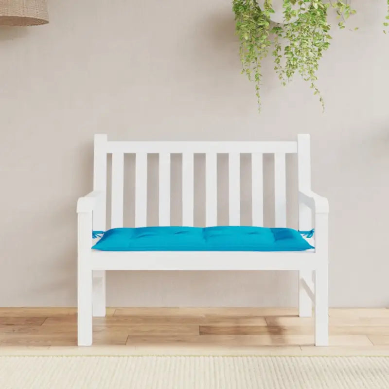 Tuinbankkussen van oxford stof voor een frisse uitstraling - lichtblauw / 100 x 50 x 7 cm / 1 - Stoelkussens
