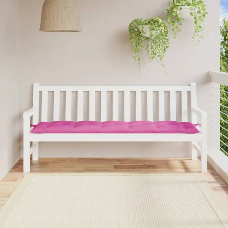 Tuinbankkussen van oxford stof voor een frisse uitstraling - Roze / 180 x 50 x 7 cm / 1 - Stoelkussens