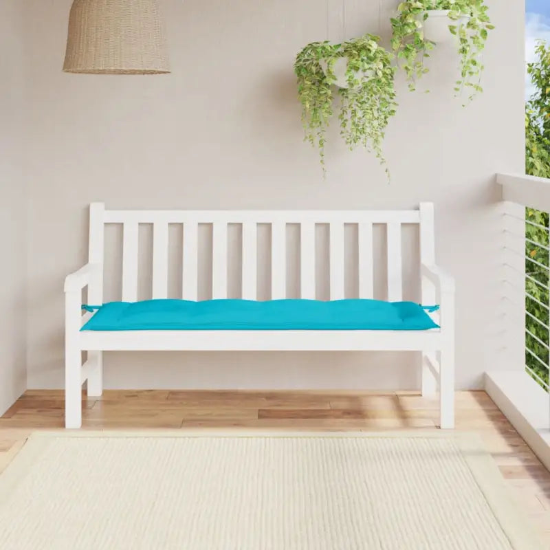 Tuinbankkussen van oxford stof voor een frisse uitstraling - Turquoise / 150 x 50 x 7 cm / 1 - Stoelkussens