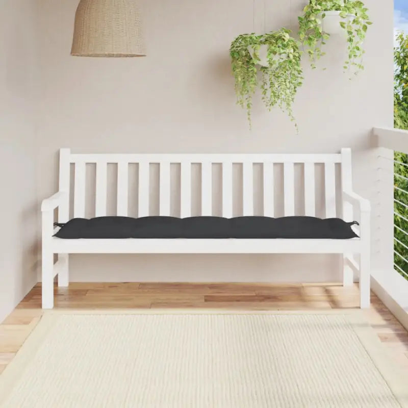 Tuinbankkussen van oxford stof voor een frisse uitstraling - Zwart / 180 x 50 x 7 cm / 1 - Stoelkussens