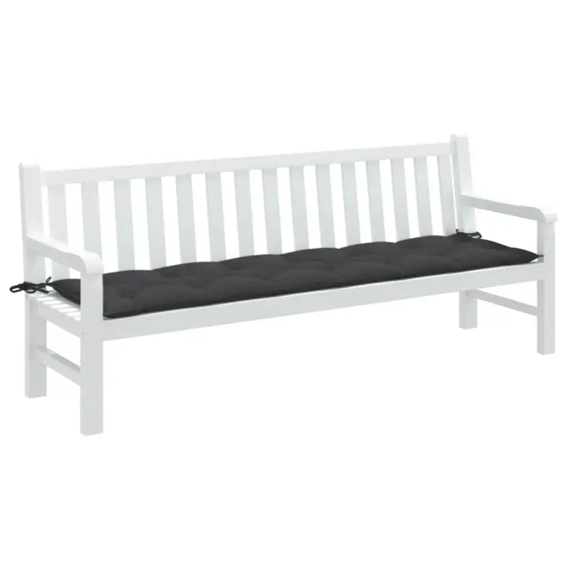 Tuinbankkussen voor frisse uitstraling en behoud van oorspronkelijke vorm - antraciet mix / 200 x 50 x 7 cm / 1