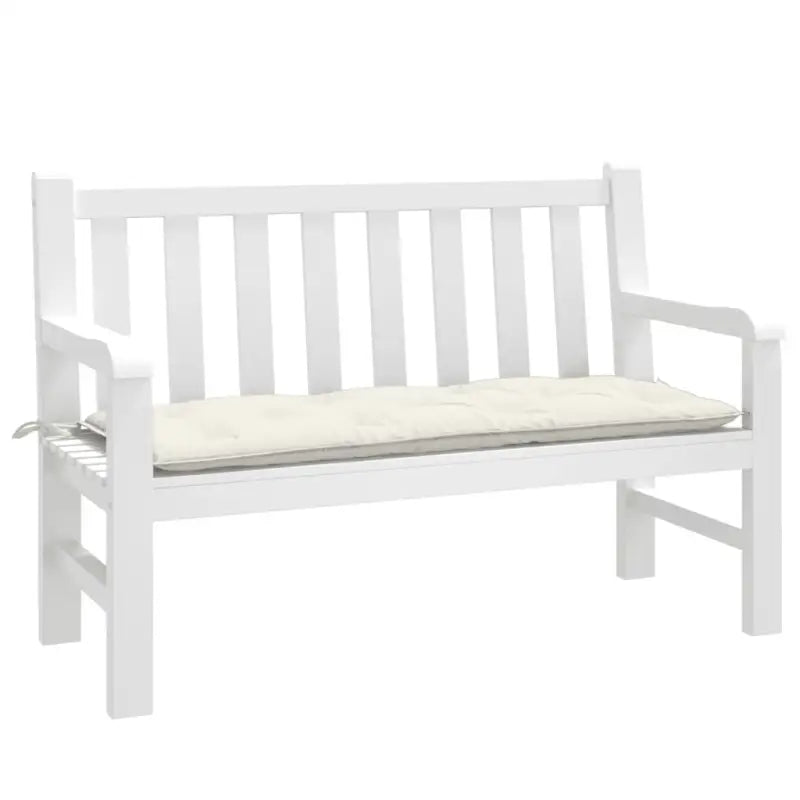Tuinbankkussen voor frisse uitstraling en behoud van oorspronkelijke vorm - crème mix / 120 x 50 x 7 cm / 1