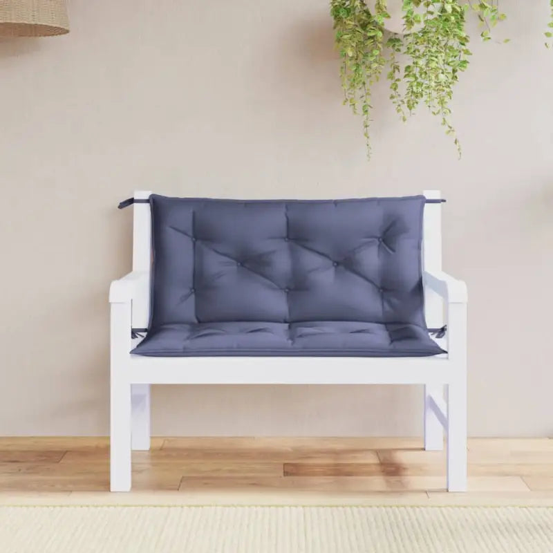 Tuinbankkussens van oxford stof voor een frisse uitstraling - Marineblauw / 100 x 50 x 7 cm / 2 - Stoelkussens