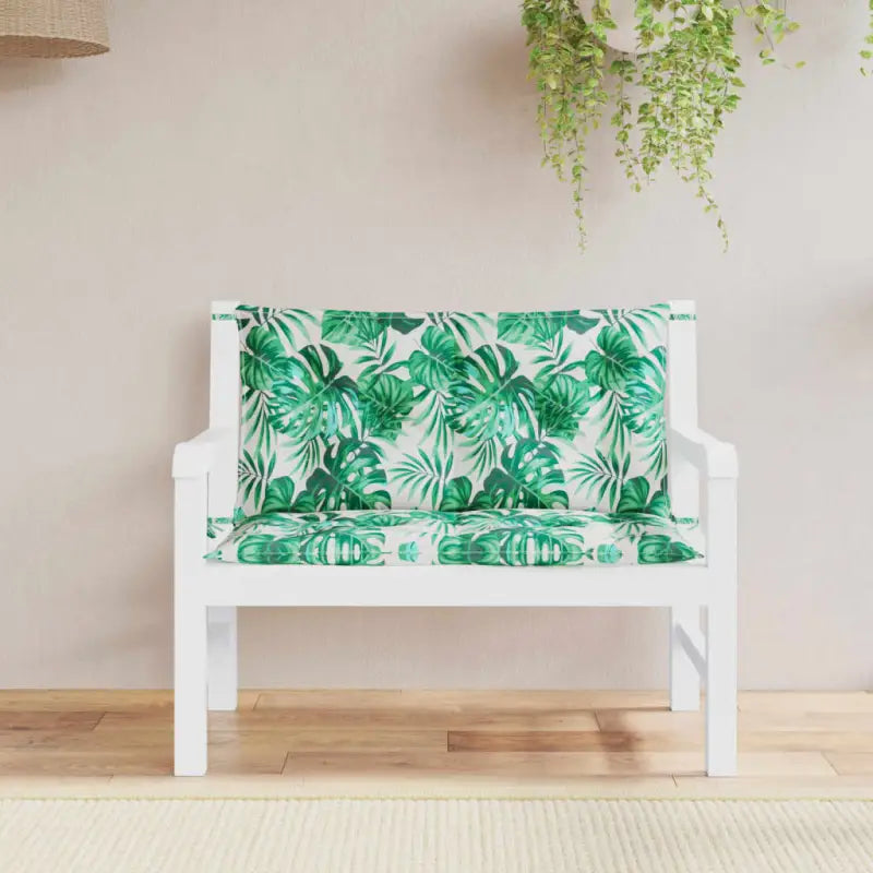 Tuinbankkussens van oxford stof voor een frisse uitstraling - Bladontwerp / 100 x 50 x 7 cm / 2 - Stoelkussens