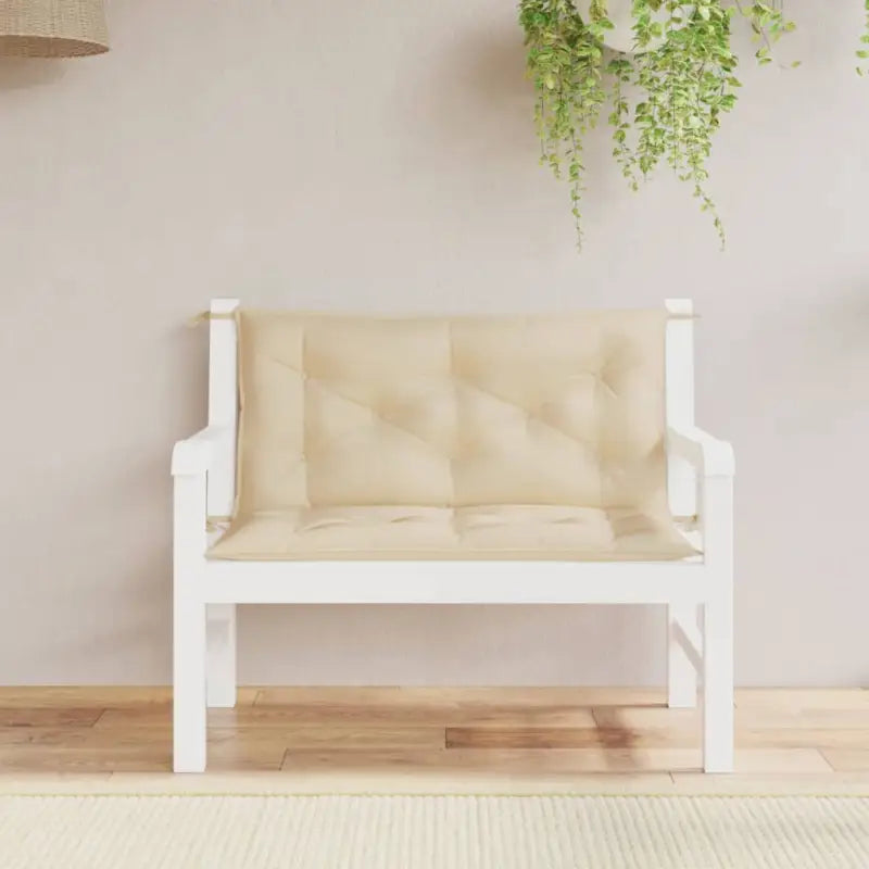 Tuinbankkussens van oxford stof voor een frisse uitstraling - Beige / 100 x 50 x 7 cm / 2 - Stoelkussens